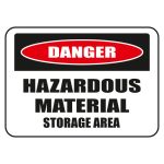 Hazardous material storage area