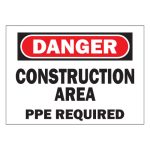 Construction area ppe required