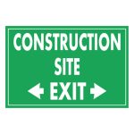 Construction site exit